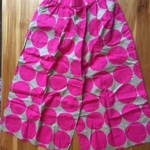 Marimekko linen culottes wide